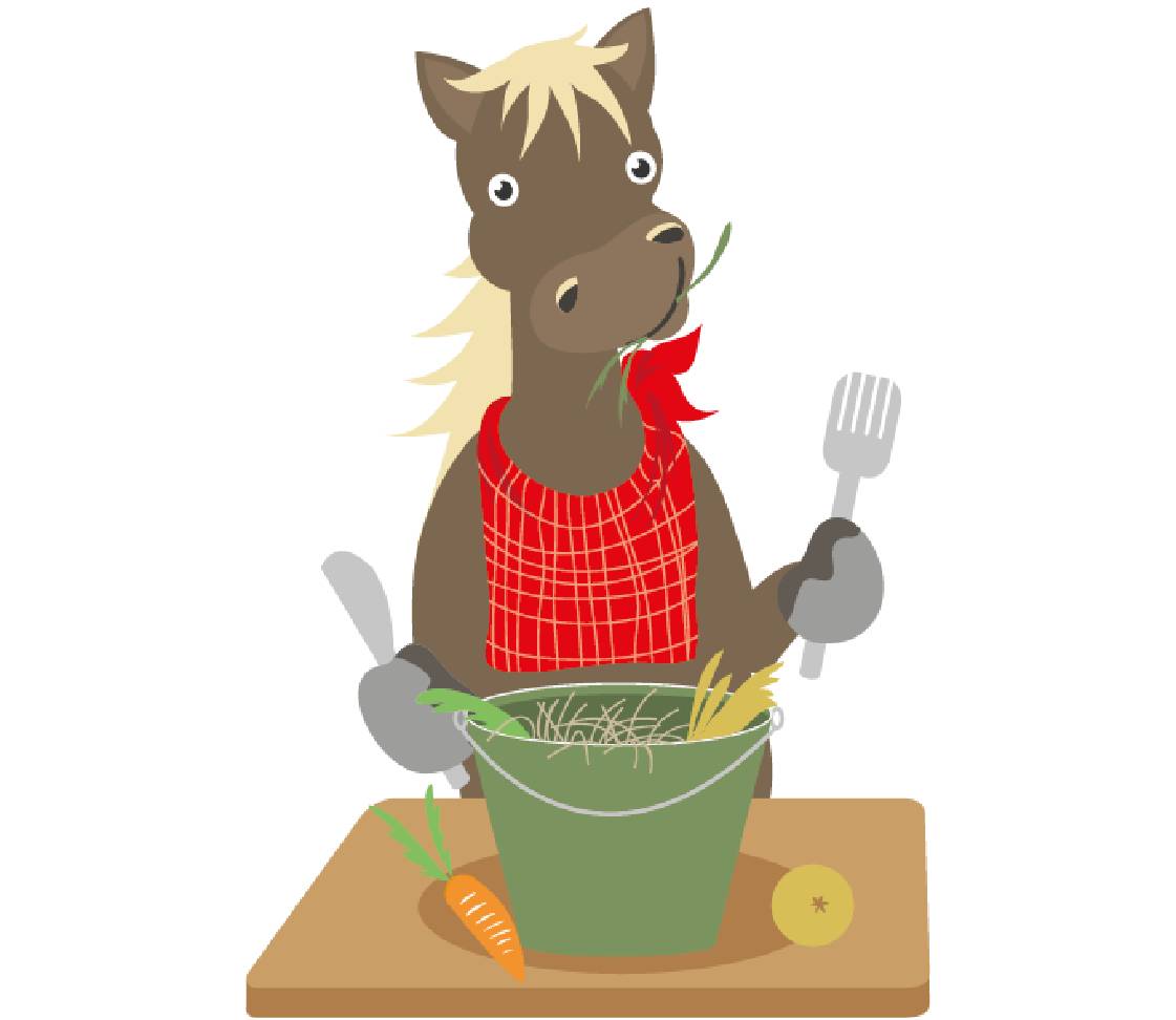 petsXL Sunny mit Futtereimer und Messer und Gabel