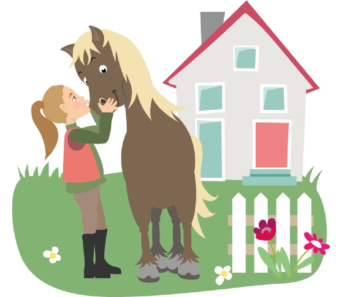 petsXL Sunny with girls at the house