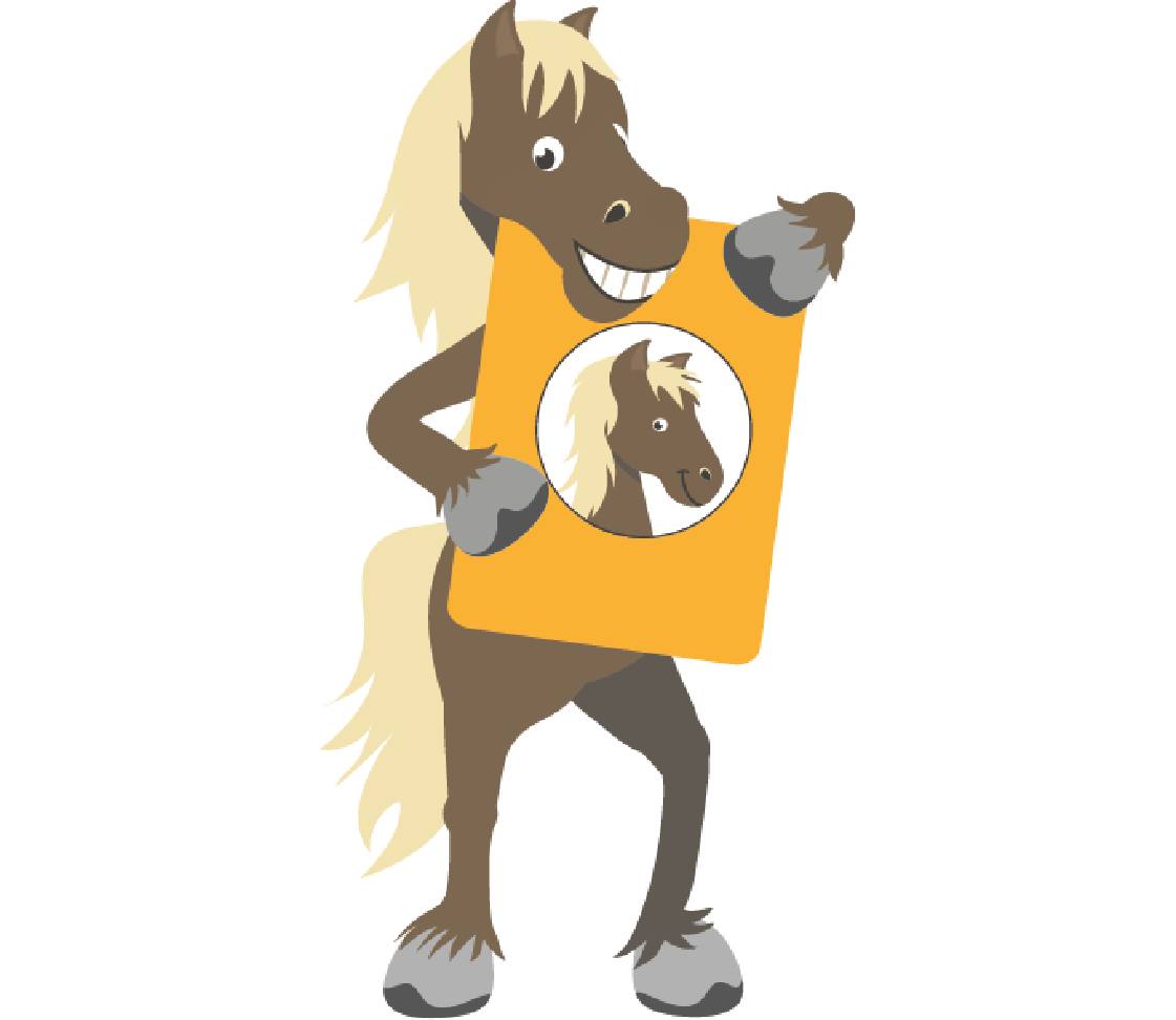 Horse with vaccination certificate